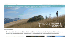 Desktop Screenshot of ecolenaturesavoirs.com